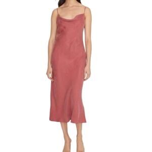 WE ARE KINDRED Midi Dress Women 2 Cowl Slip Romantic Classic Feminine Timeless